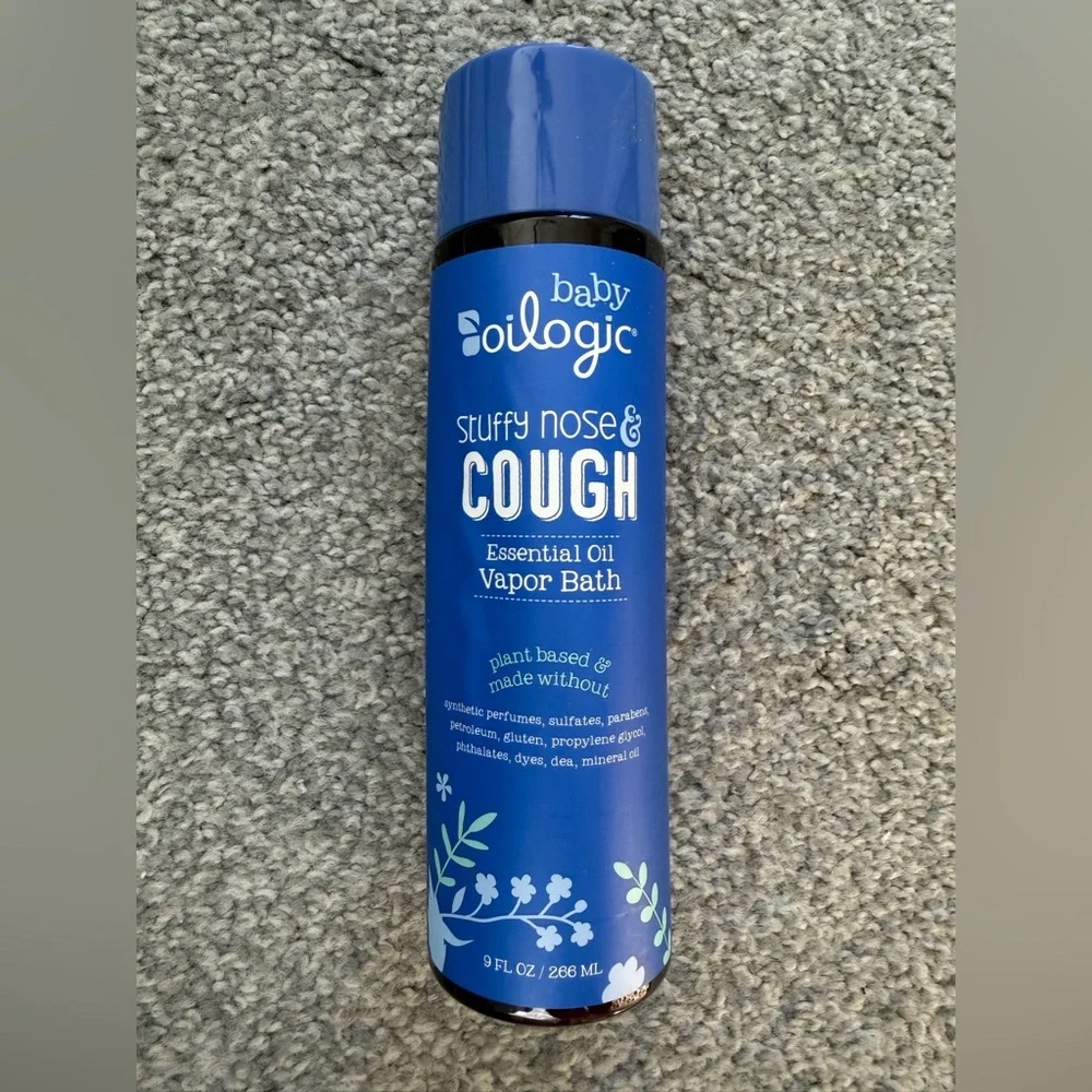 Oilogic Baby Vapor Bath Stuffy Nose and Cough Relief Essential Oil 9 oz NWT